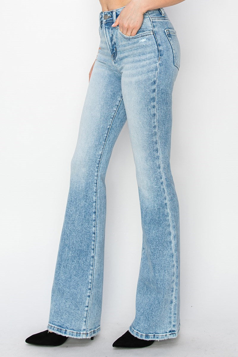 High Rise Light Bootcut Jeans