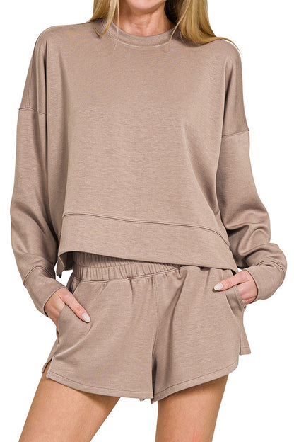 Scuba Long Sleeve Short Set