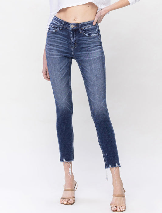 Mid-Rise Crop Skinny Jeans