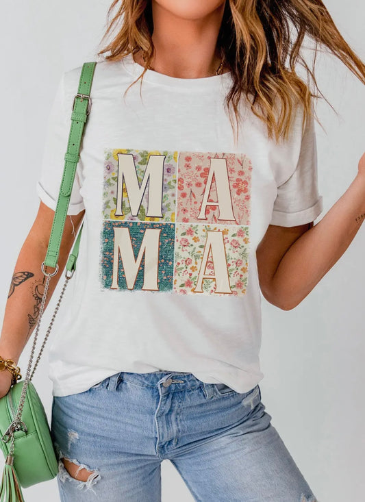 MAMA Floral Tee